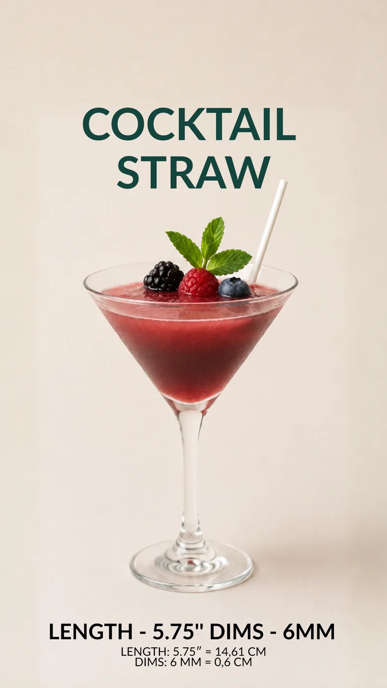 Cocktail Straw in service